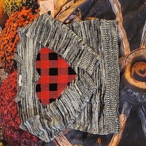 NWT Girls Pinc Heart Sweater